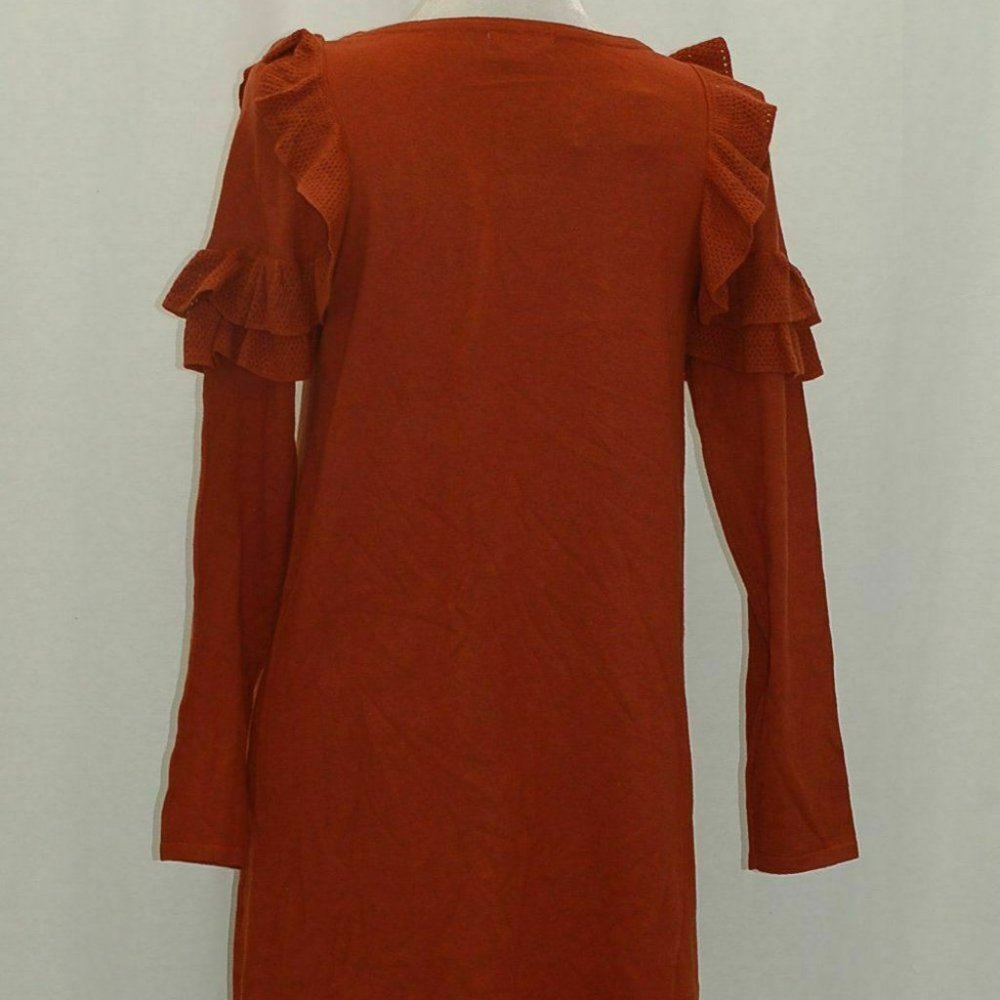 Style & Co Ruffle-Shoulder Sweater Dress - Picture 4 of 6